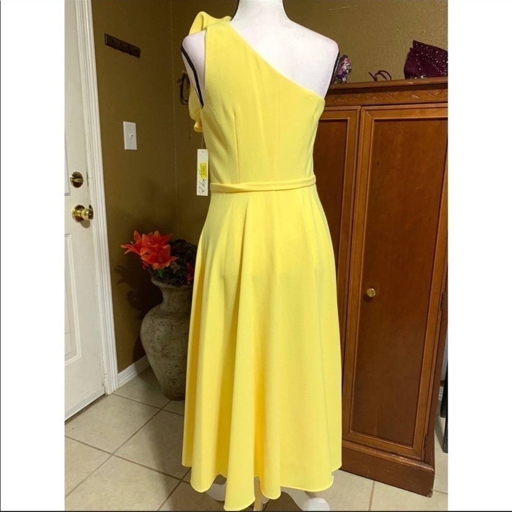 NWT, Eliza J, Gorgeous, Full, One-Shoulder Stunner! Elegant, Classy & Timeless 4 - Picture 3 of 7